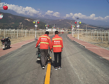 凉山道路划线施工